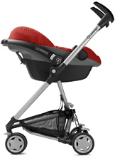 Converts to the ideal travel system with a Maxi-Cosi CabrioFix or Pebble.