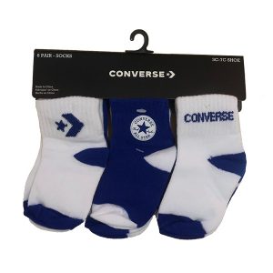 converse 6 piece boys sock set